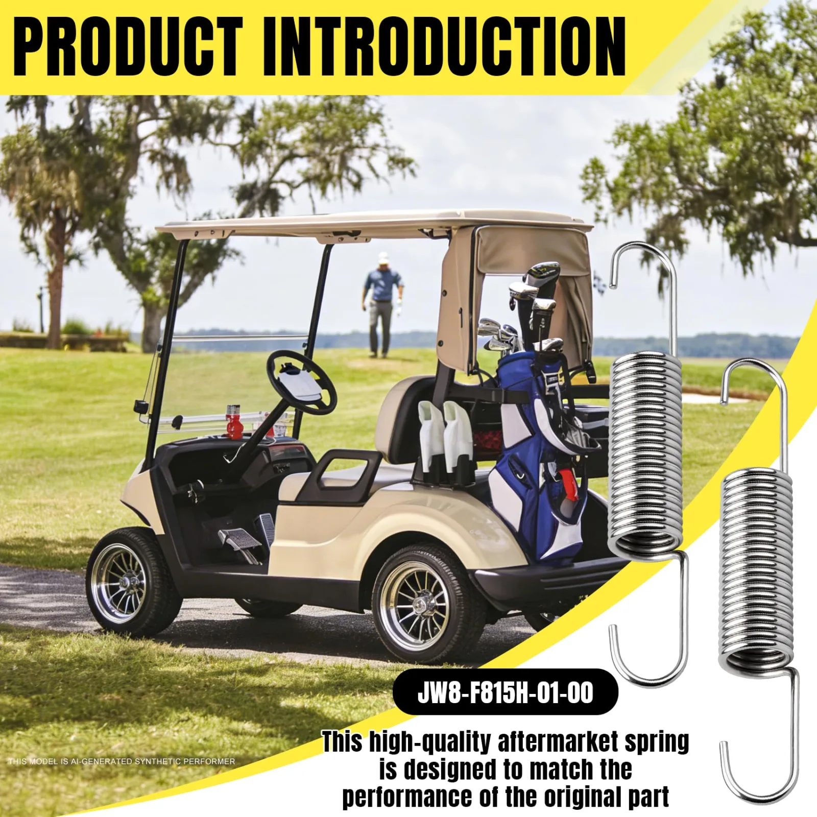 Yamusedy Accelerator Spring for Yamaha Drive2 Gas Golf Cart image 2