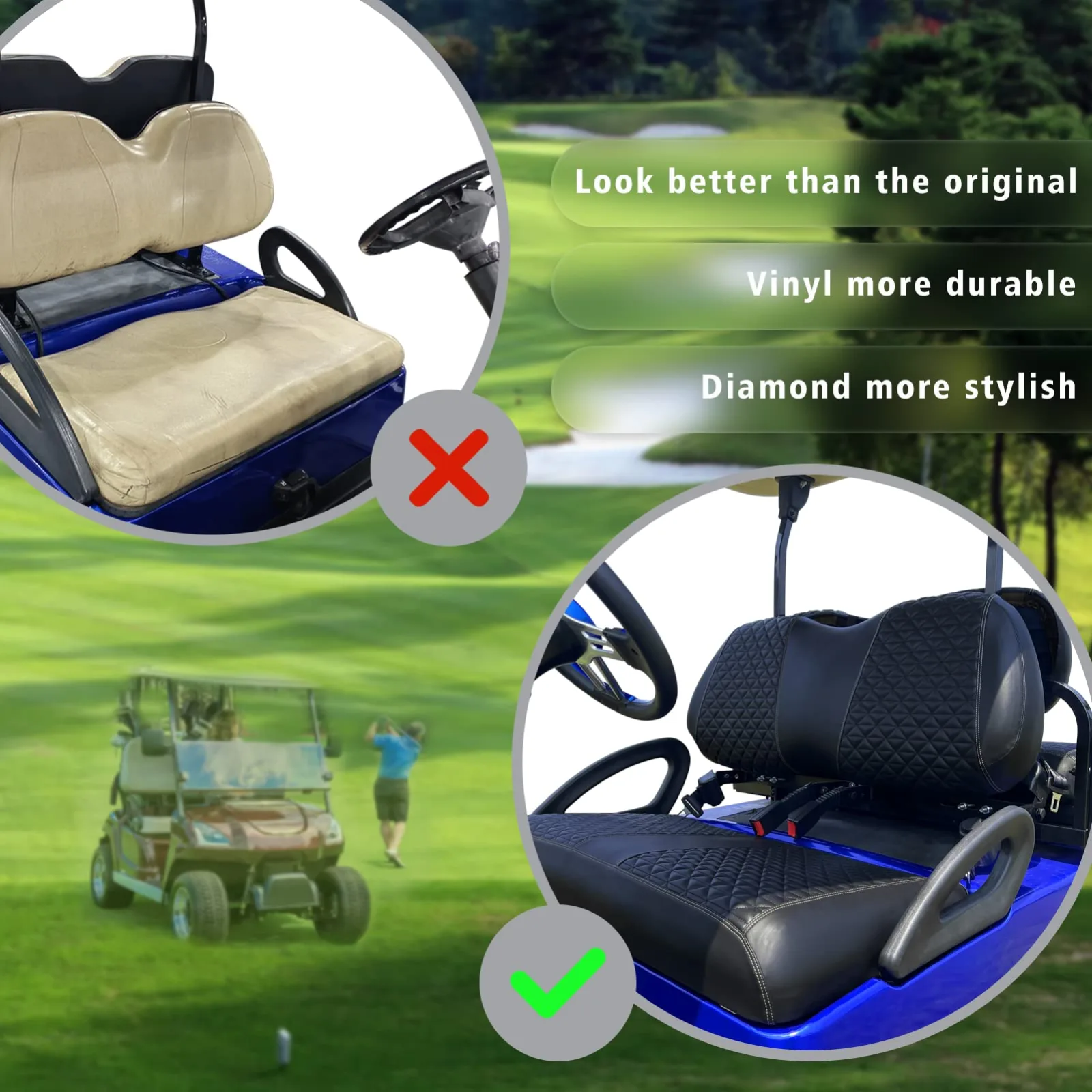 XUANYUDG0769 Club Car Precedent Front Seat Covers image 3