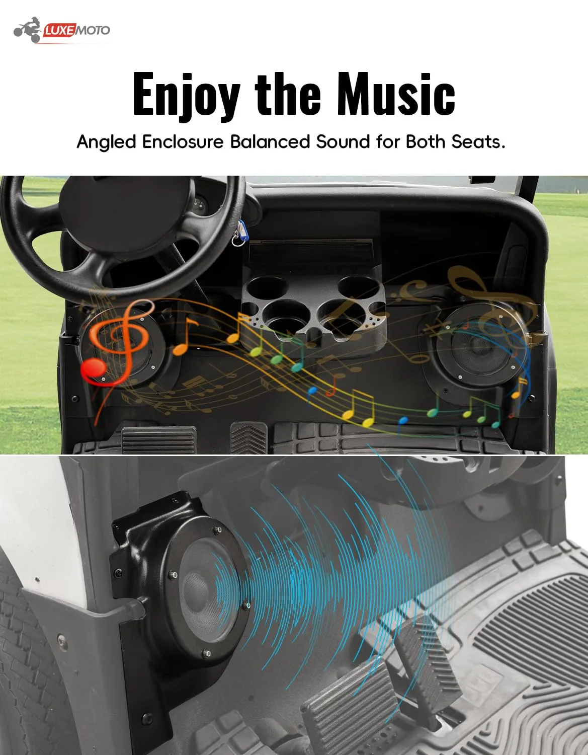 LUXEMOTO Speaker Pods for E-Z-GO RXV, 2008+ image 3