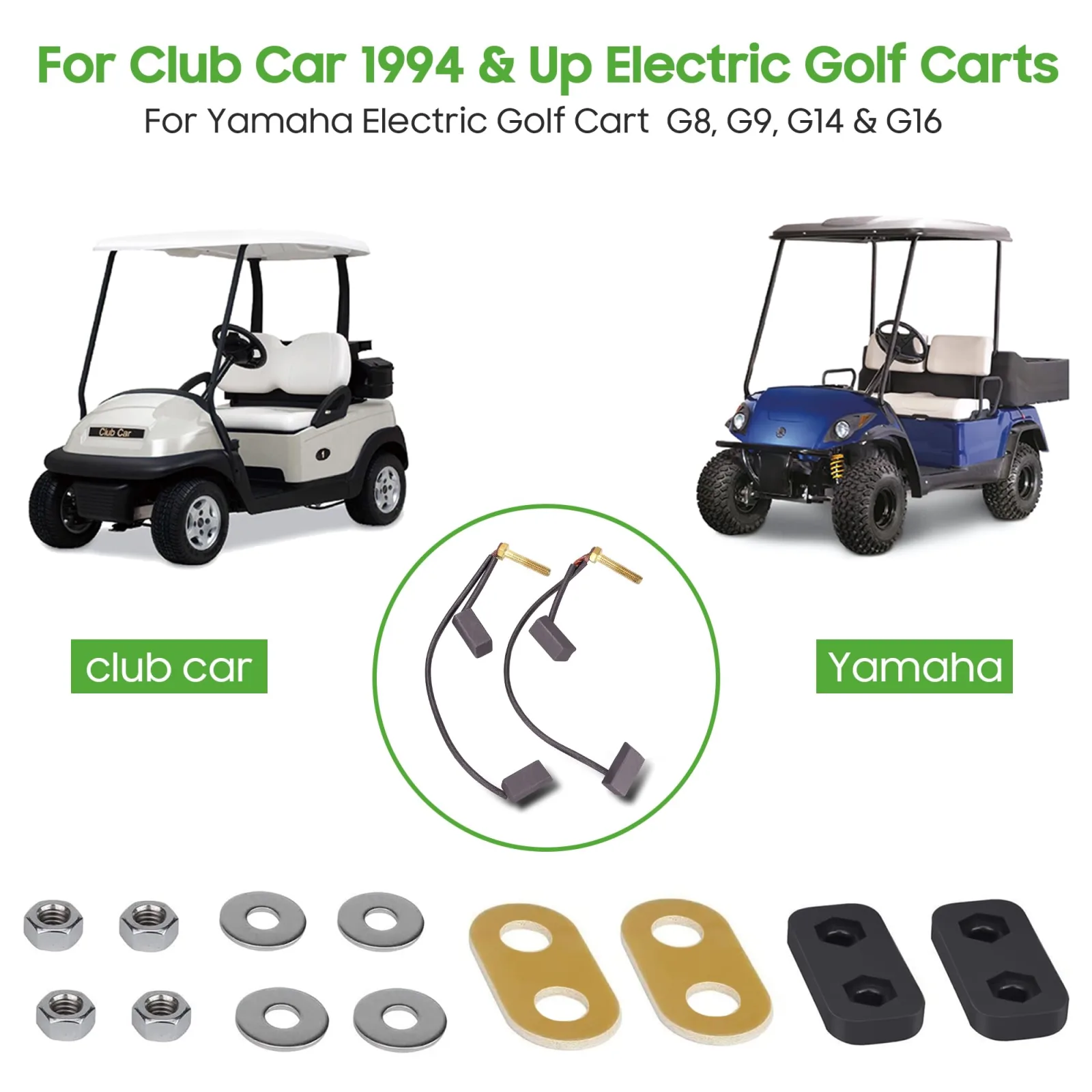 10L0L Motor Brush Kit 1017946 for Club Car (1994+) & Yamaha G8/G9/G14/G16 image 3