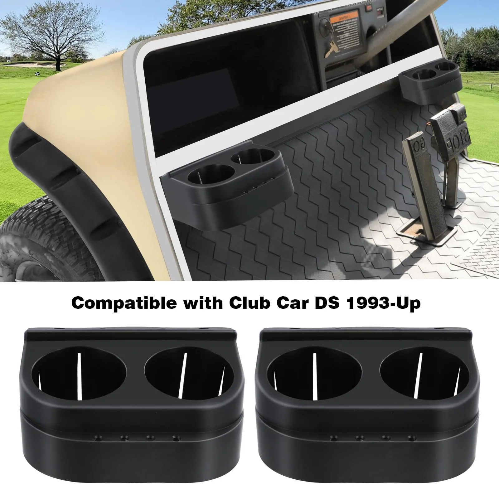 Roykaw Dual Cup Holders for Club Car DS 1993+ image 2