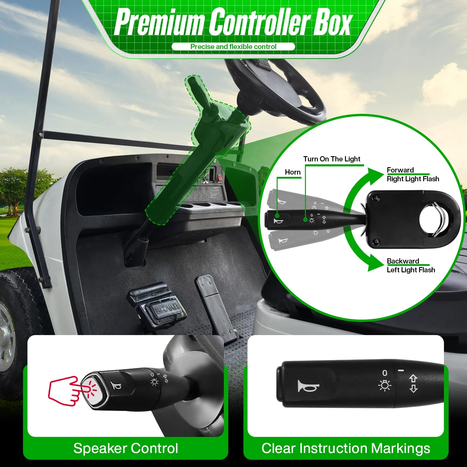 MUMPPRCE 12V Golf Cart Turn Signal and Horn Kit image 3
