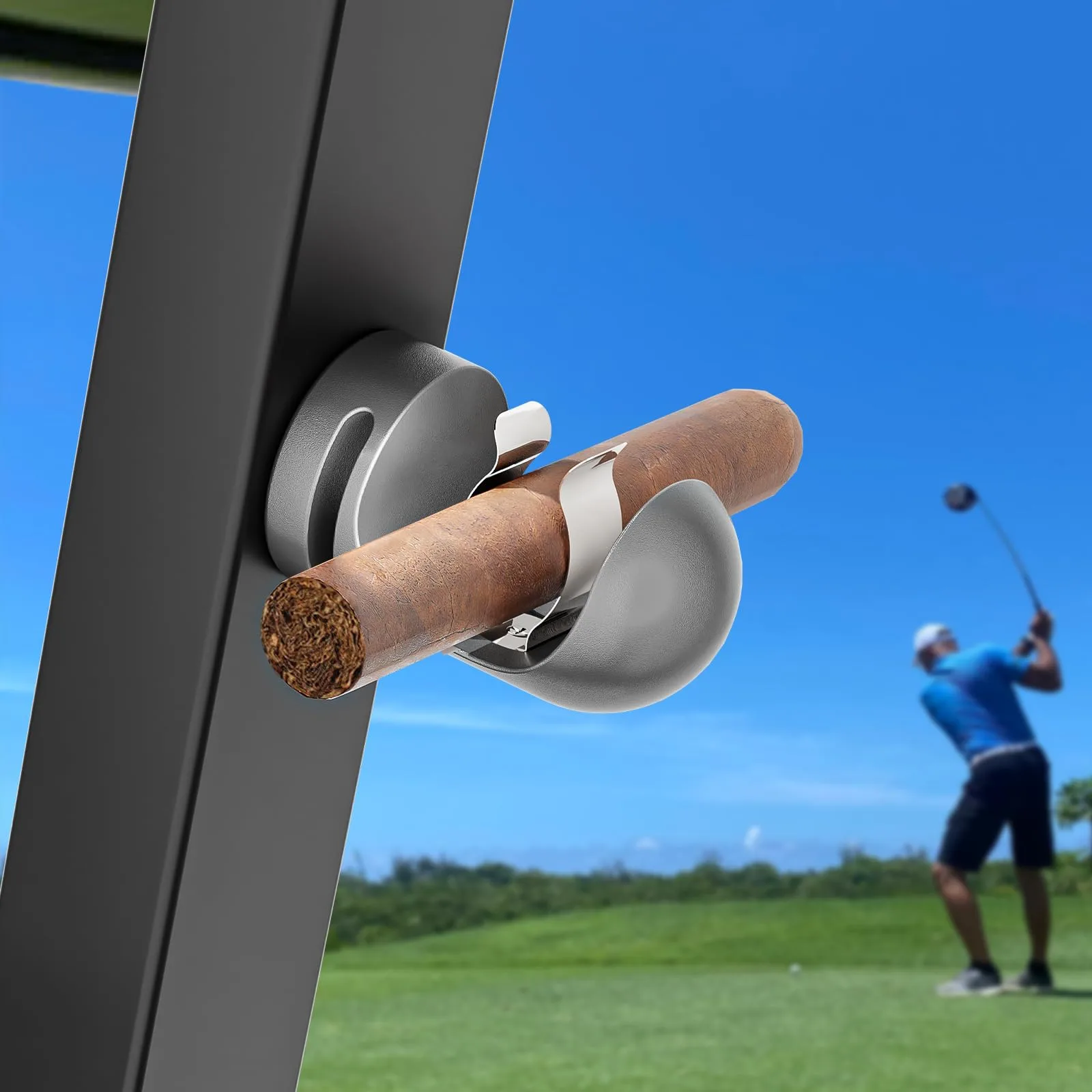 CUHIOY Magnetic Golf Cart Holder with Steel Spring Clip - XH0604US-1