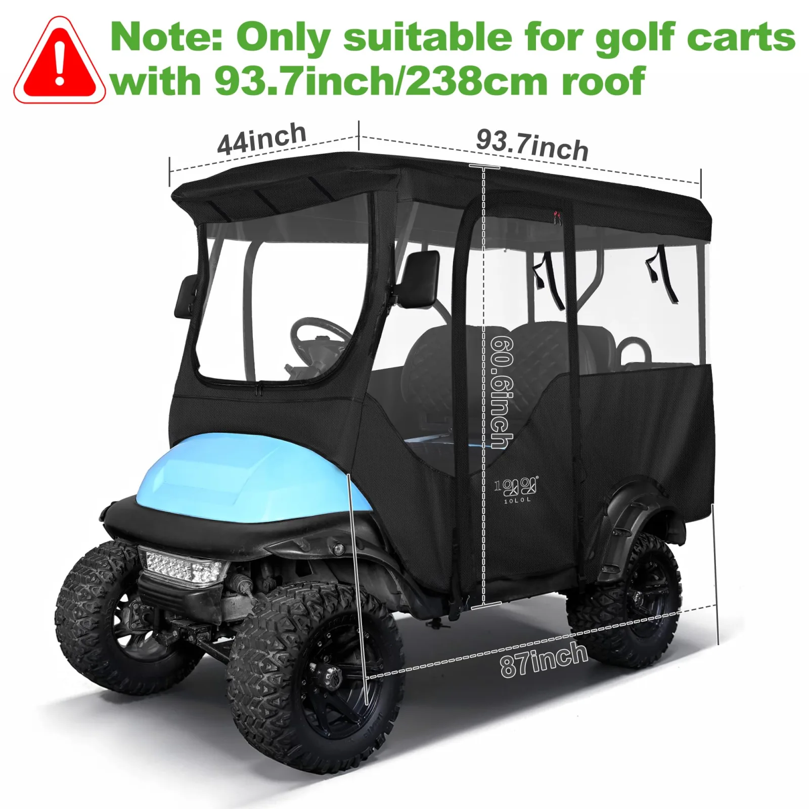 10L0L Golf Cart Enclosure for 4-Passenger Carts image 3