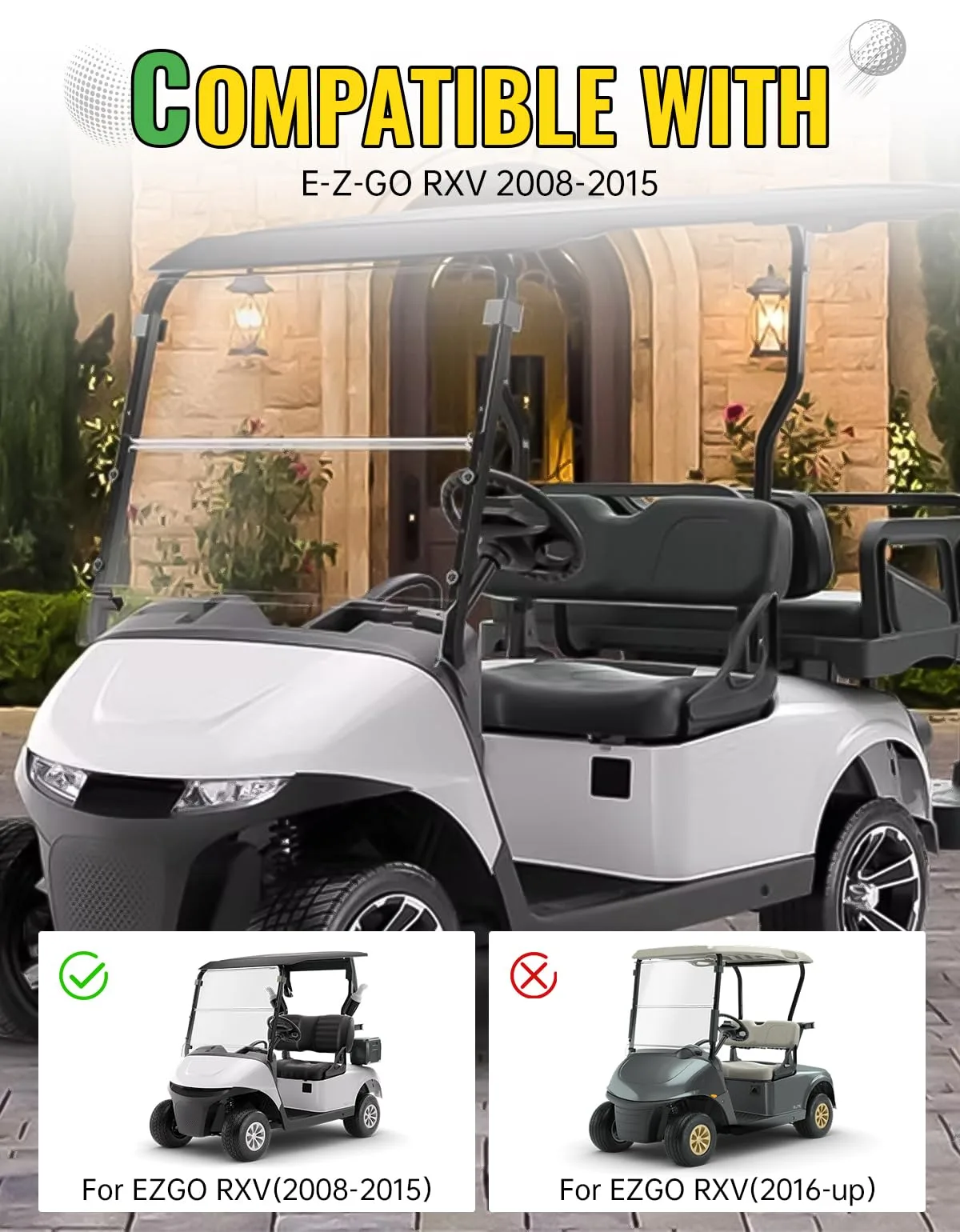 CYOOYC Scuff Guard Panels for E-Z-GO RXV 2008-2015 image 4