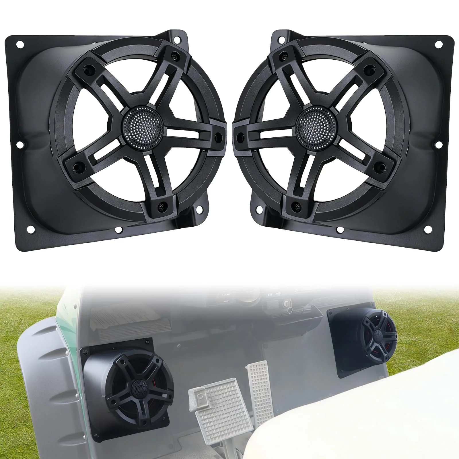 CYOOYC Under-Dash Speaker Pods for Yamaha G14-G22