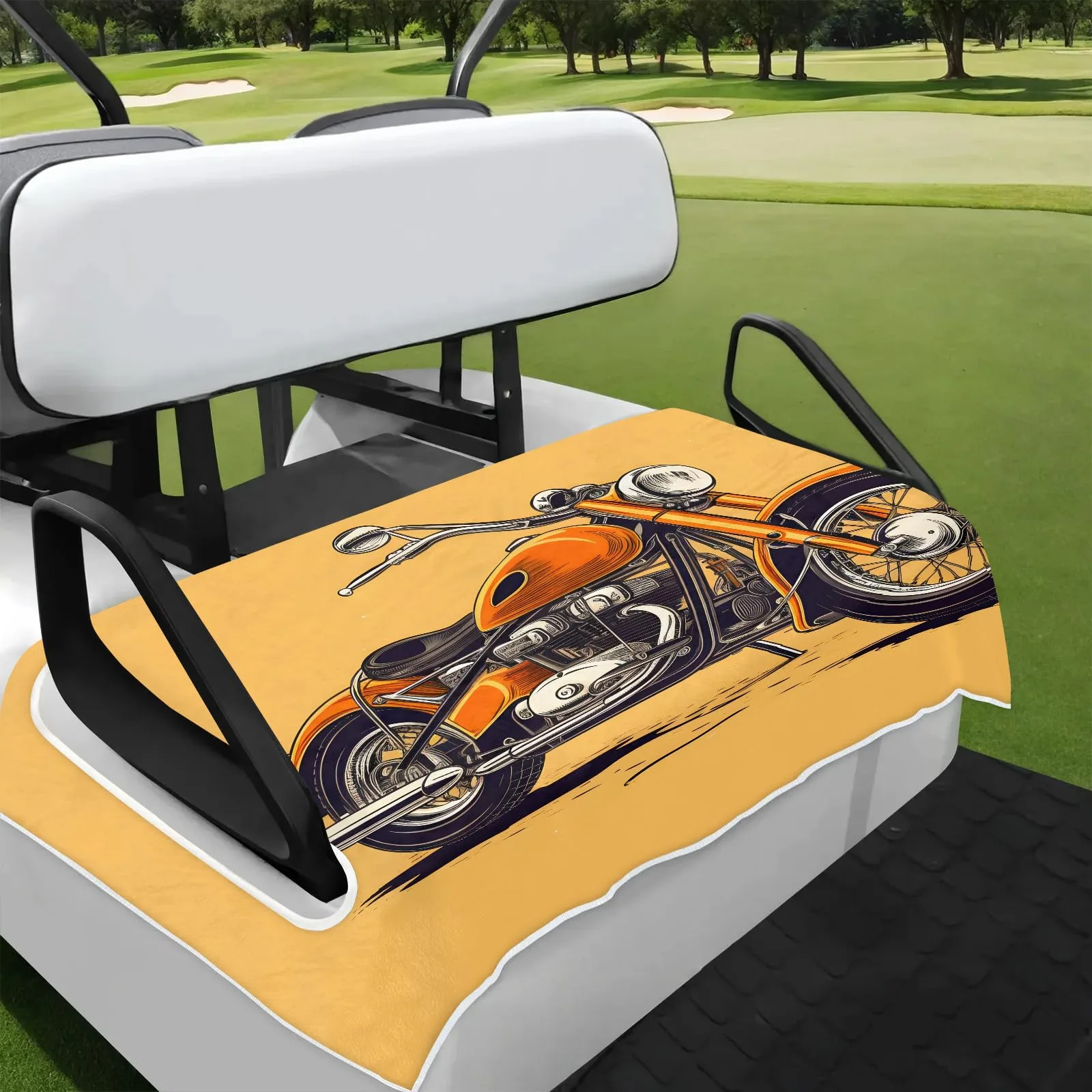 Tiveruda Golf Cart Seat Cover for Double Seats, 51 x 31 in