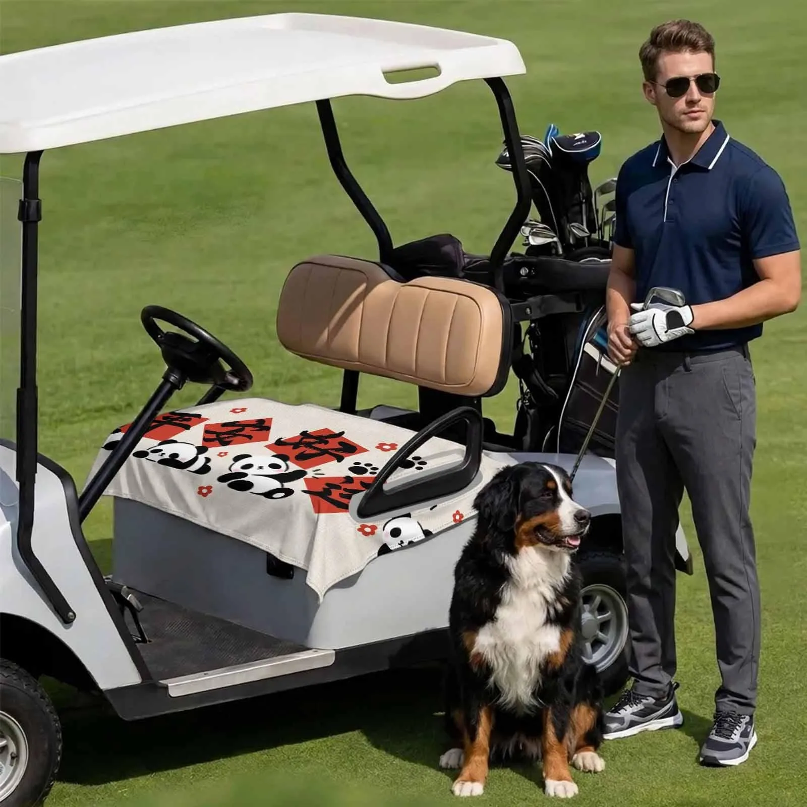Lanata Golf Cart Seat Cover, 51 x 31-Inch Microfiber image 3