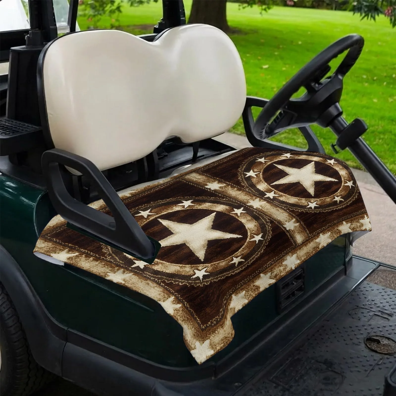 DecorLovee Tan Brown Golf Cart Seat Cover 51 x 31 in image 2