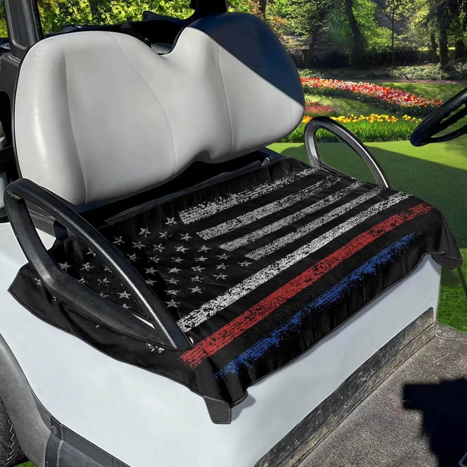 Tomeusey Golf Cart Seat Cover for 2-Person Club Car Seats