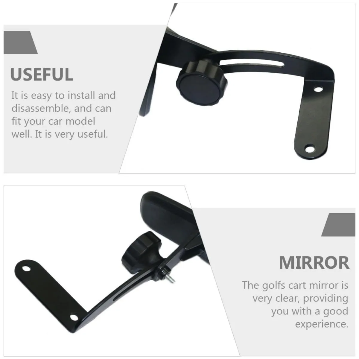BESPORTBLE Golf Cart Adjustable Rear View Mirror image 3
