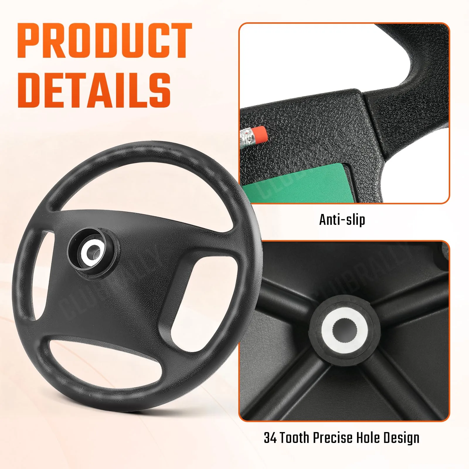 CLUBRALLY CB-179 Steering Wheel for Club Car DS image 3
