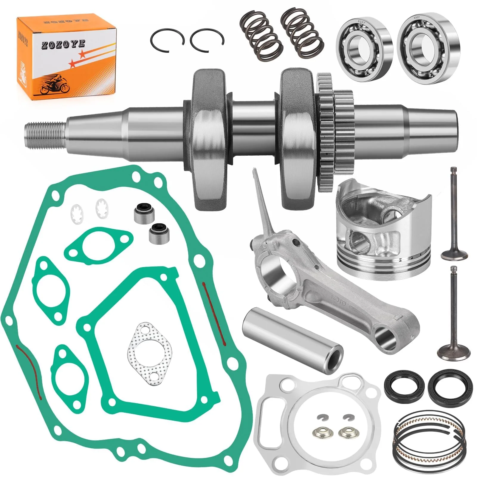 ZOZOYE Yamaha Golf Cart Engine Top-End Rebuild Kit image 2