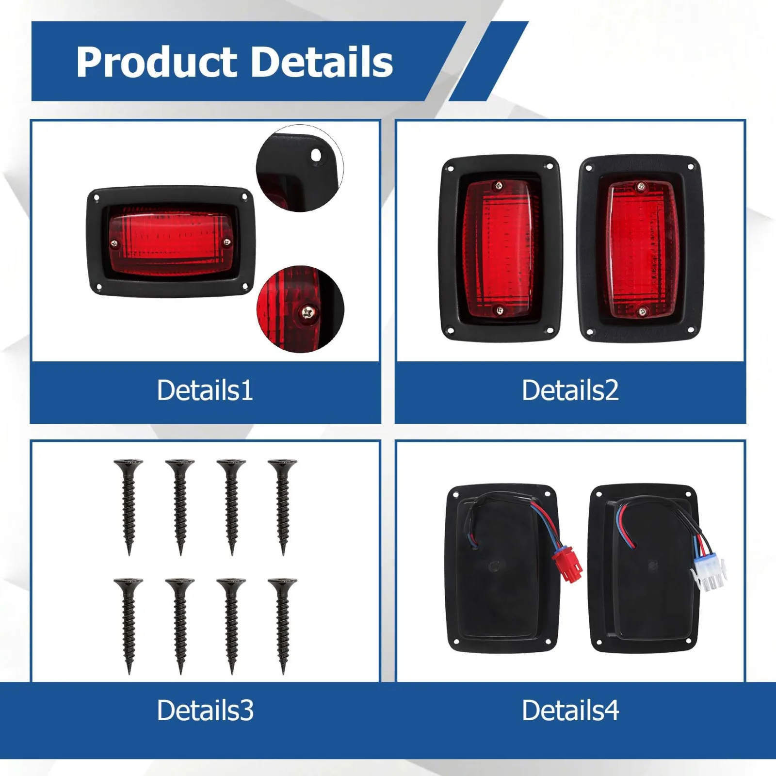 WFLNHB LED Taillight Pair for Club Car DS 1982+ image 4