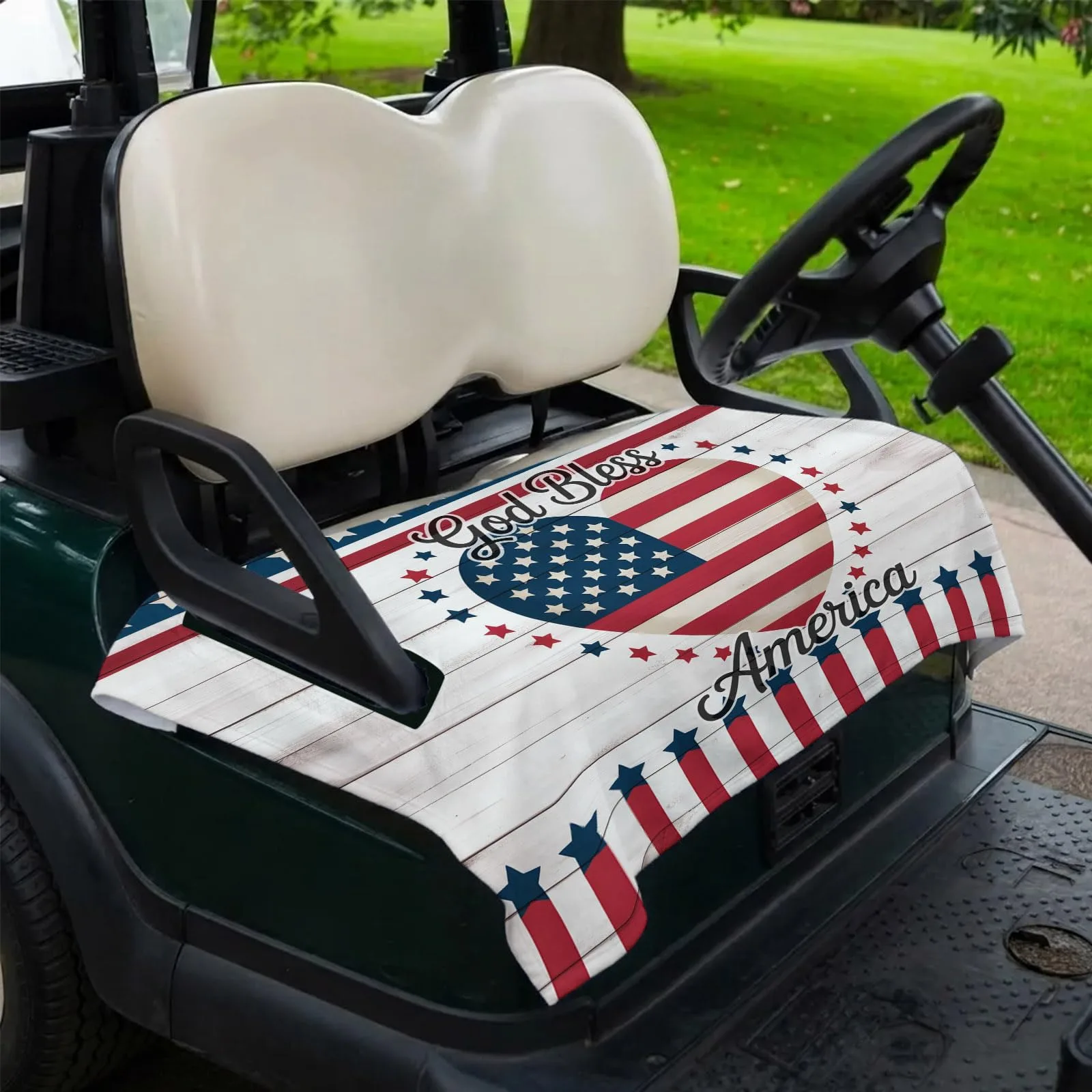 DecorLovee Golf Cart Seat Cover, Gray, 51 x 31 Inch image 2