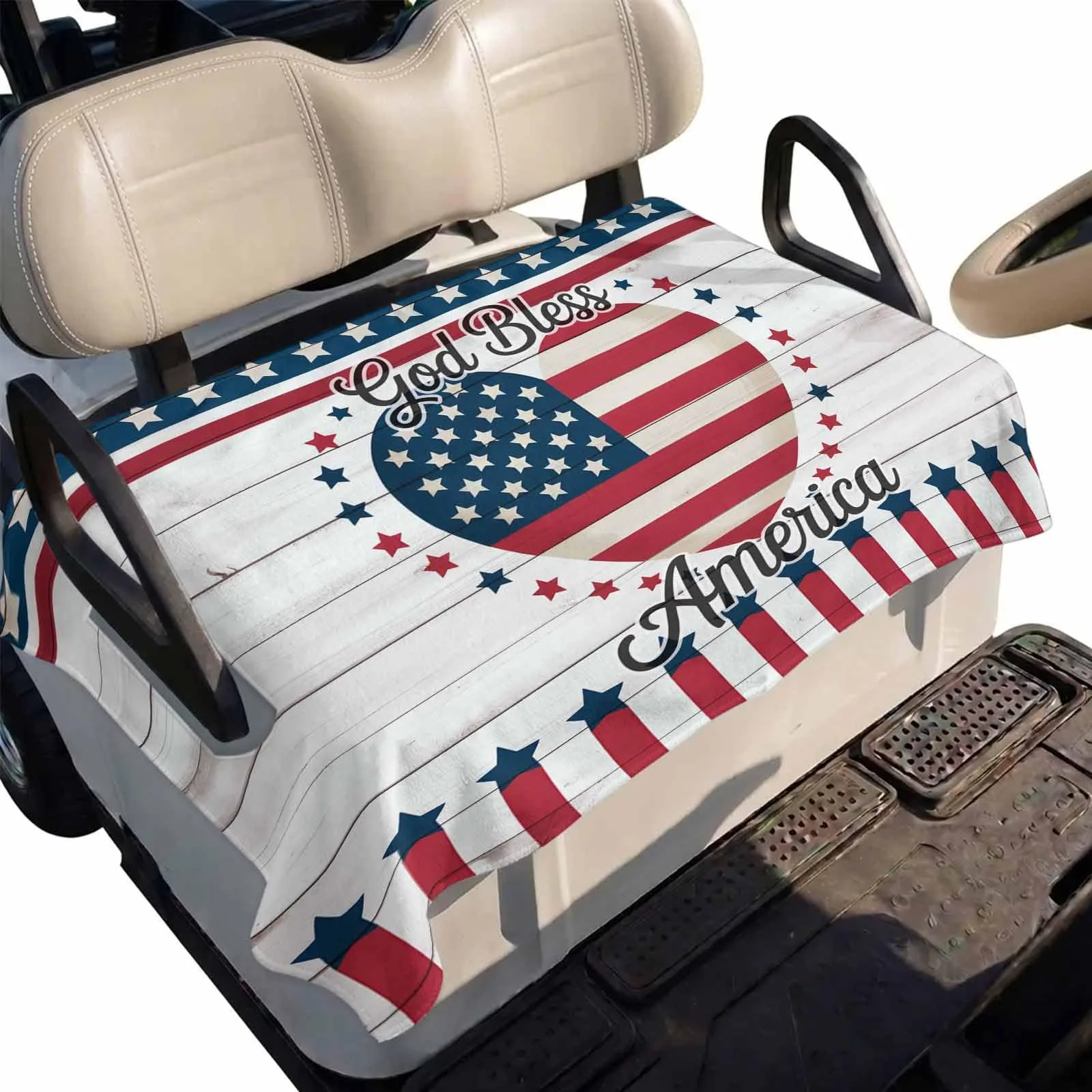 DecorLovee Golf Cart Seat Cover, Gray, 51 x 31 Inch