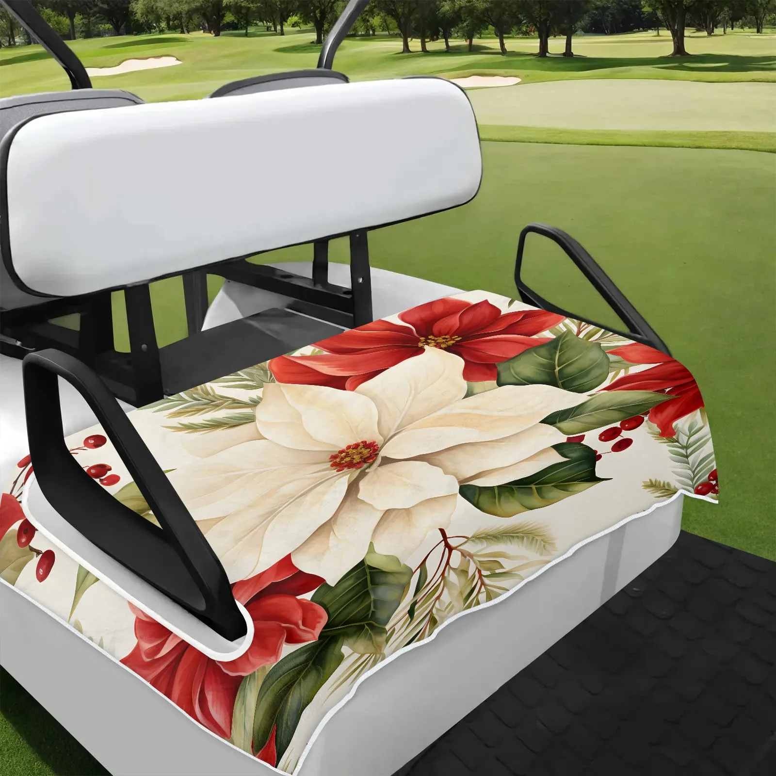 Tiveruda Golf Cart Seat Cover for Double Seats, 51 x 31 in