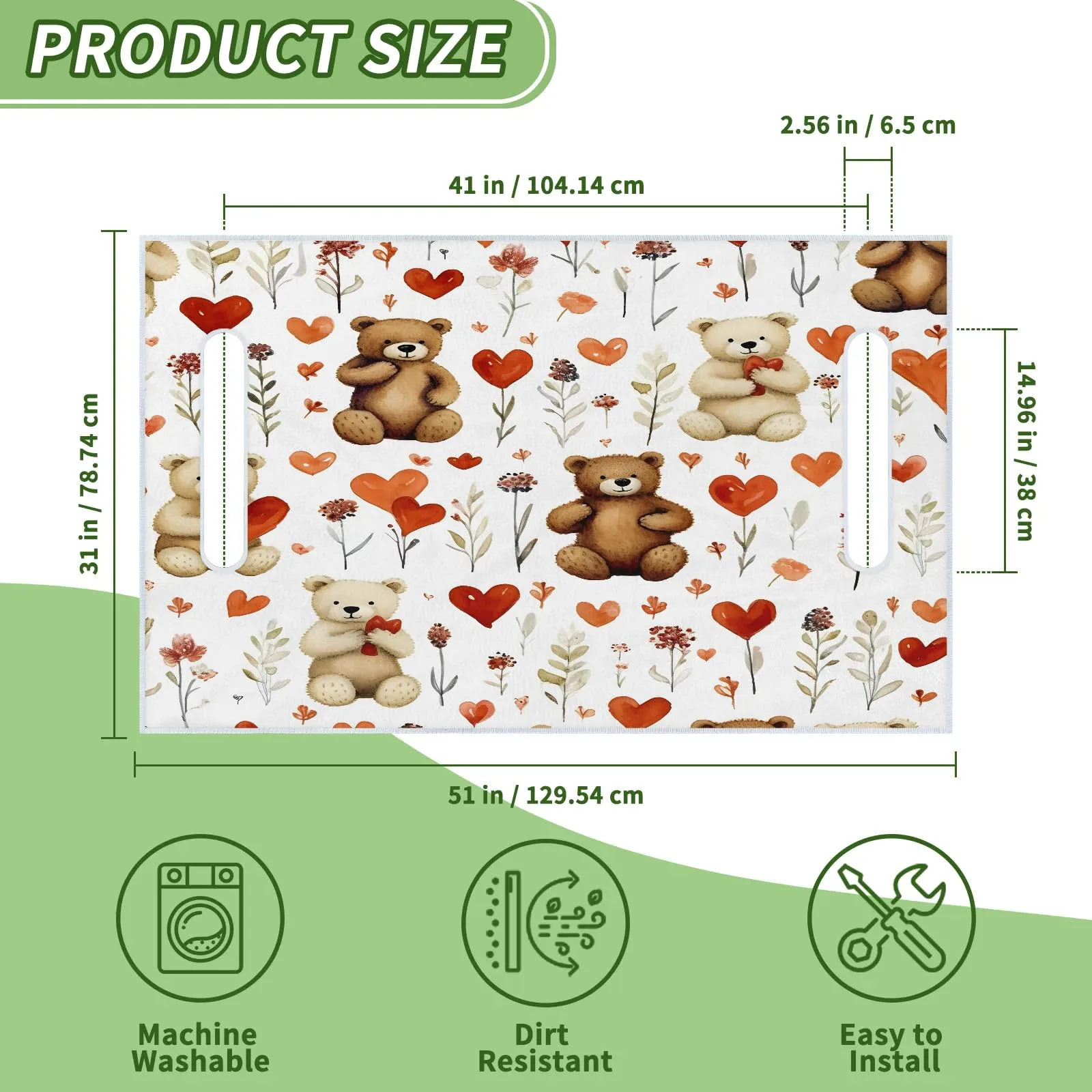 Tiveruda Golf Cart Seat Cover for Double Seats, 51 x 31 in image 2