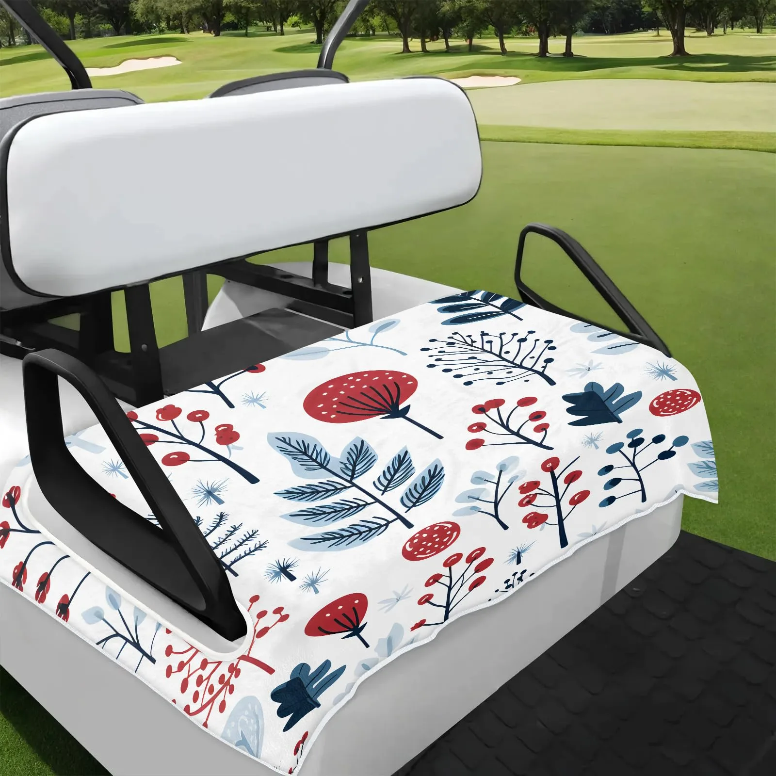 Tiveruda Golf Cart Seat Cover for Double Seats, 51 x 31 in
