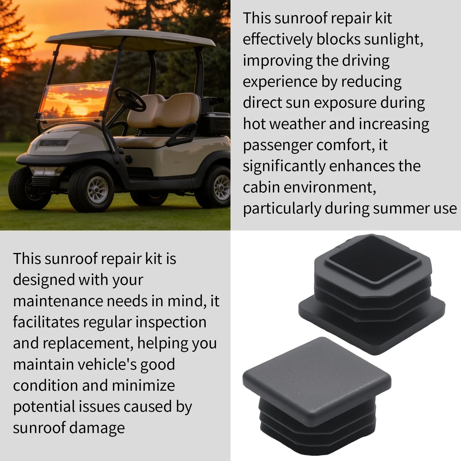 laffoonparts 75465G01 E-Z-GO Suntop Repair Kit image 3