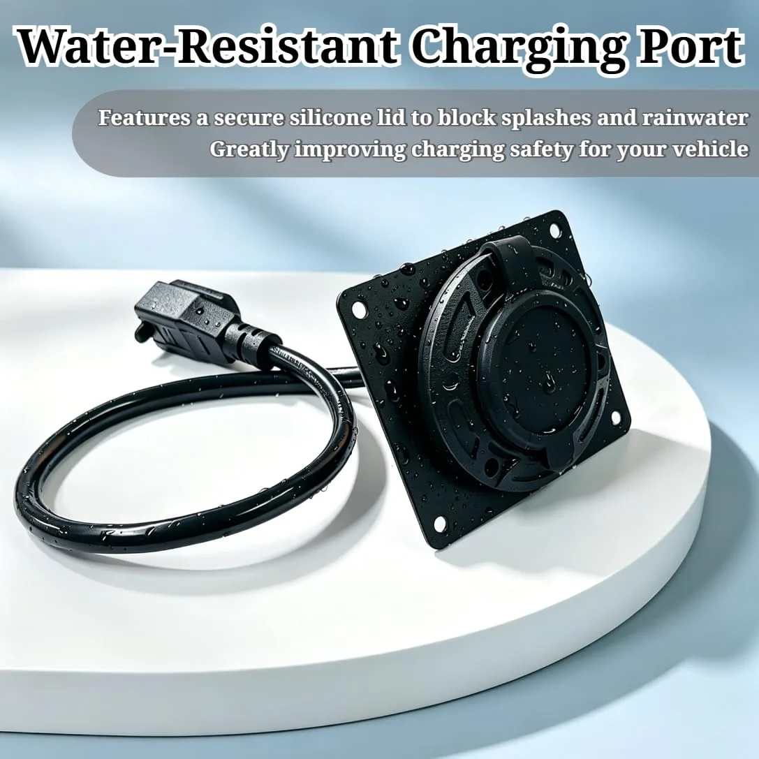 AINARETT Charger Port Adapter with Cover for E-Z-GO TXT 36V image 4