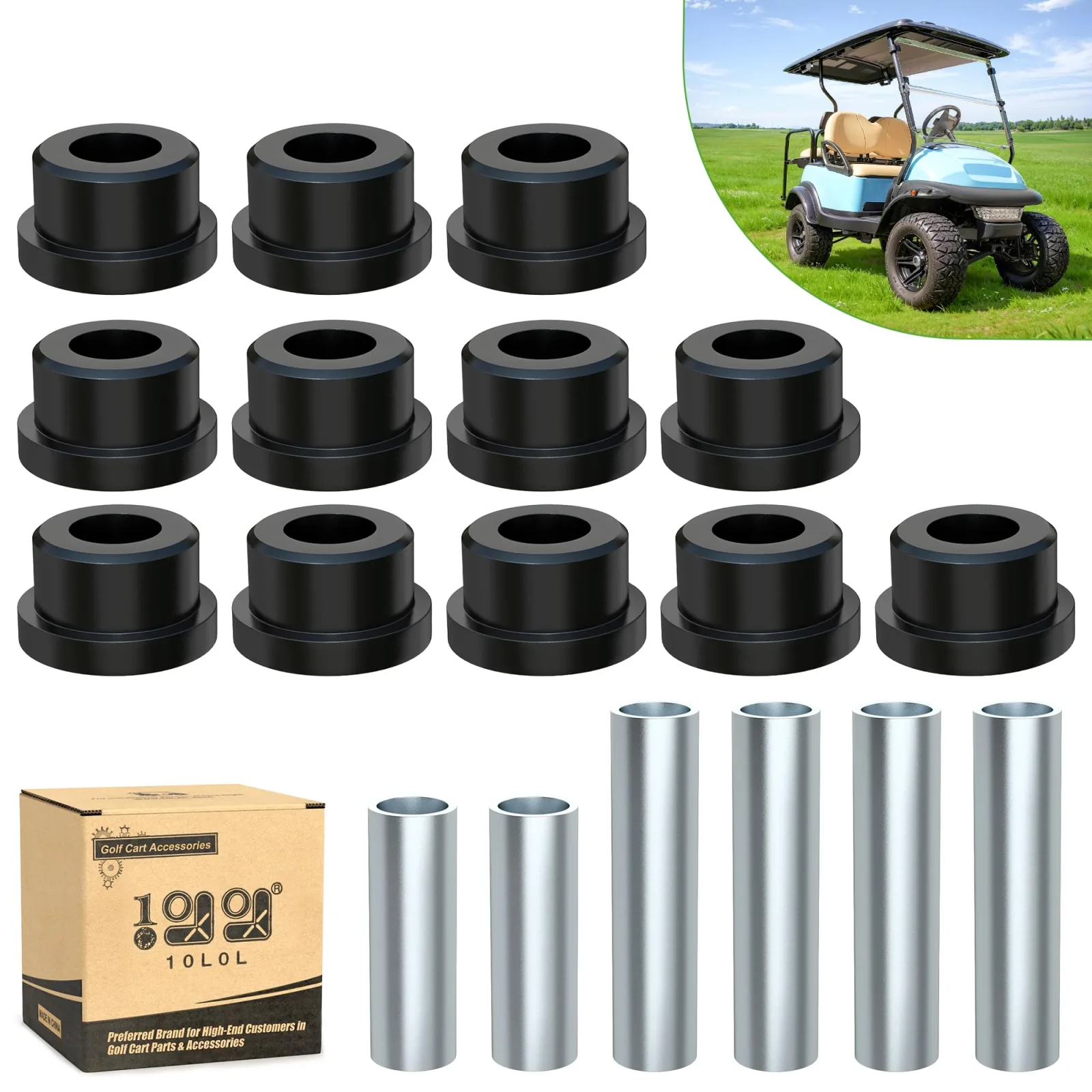 10L0L Rear Leaf Spring Bushing Kit for Club Car Precedent