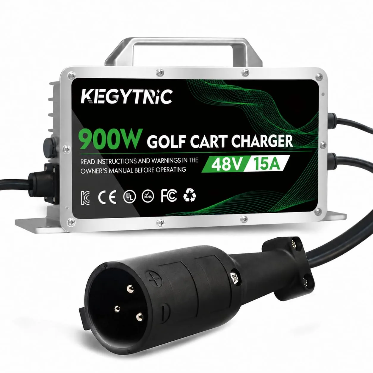 Kegytric 48V 15A Club Car Golf Cart Battery Charger