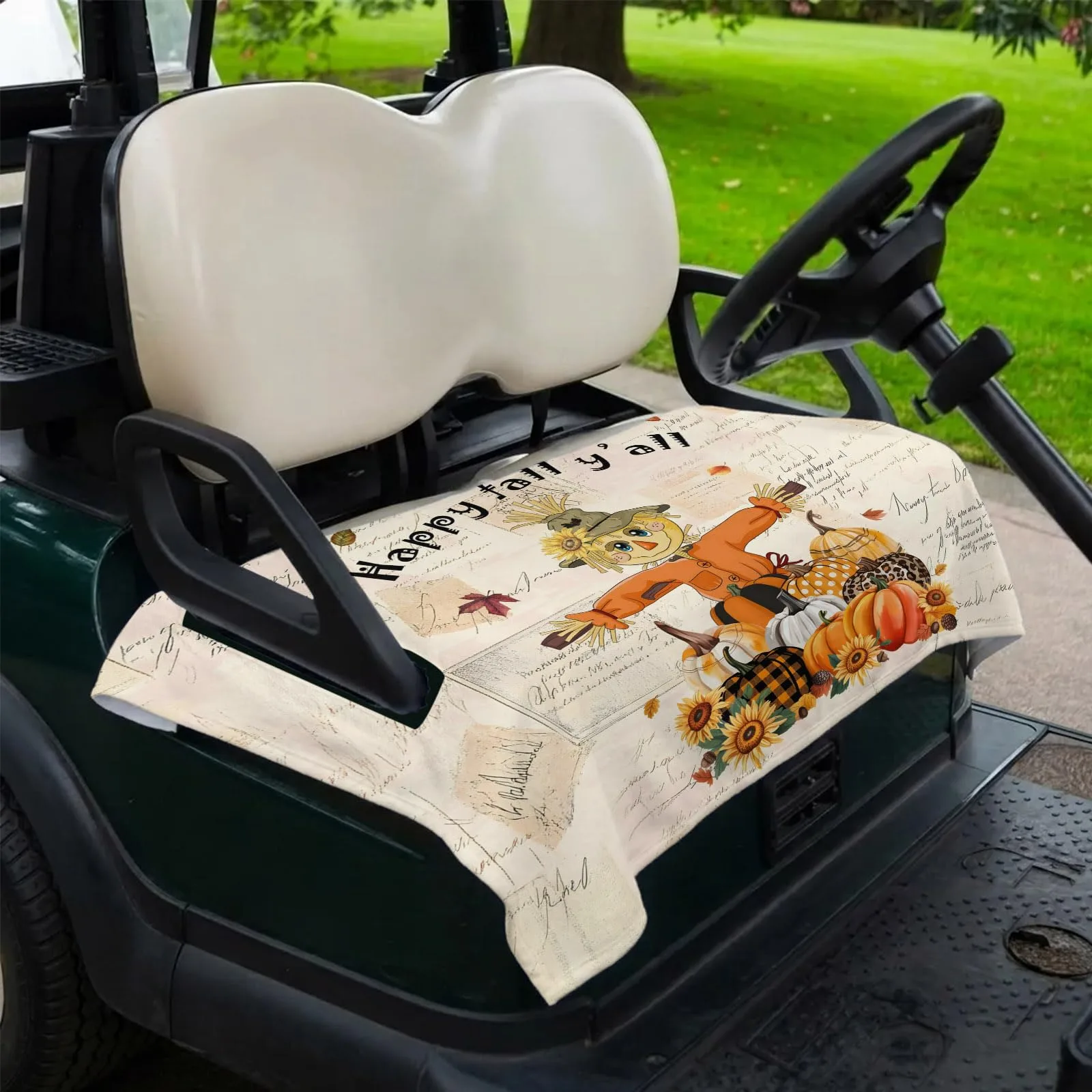 Trosturdspn Fall Golf Cart Seat Towel Blanket 51 x 31 in