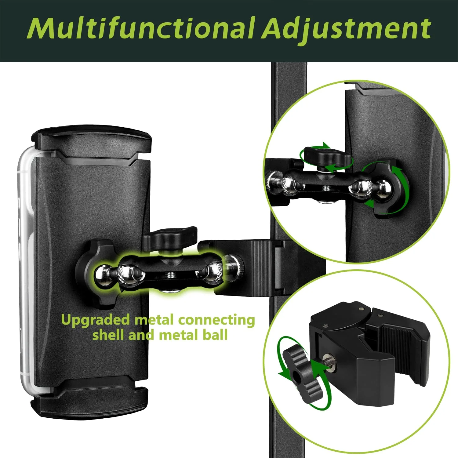 Urgown Golf Cart Tablet & Phone Mount Clamp, 4–13" (GCTM-001) image 2