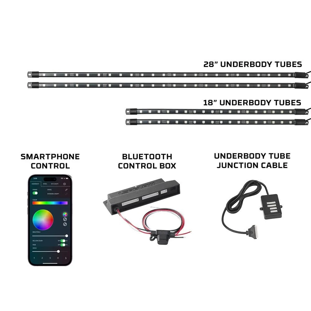 LEDGlow LU-GC-MBT40 Bluetooth Golf Cart Underglow Kit image 2