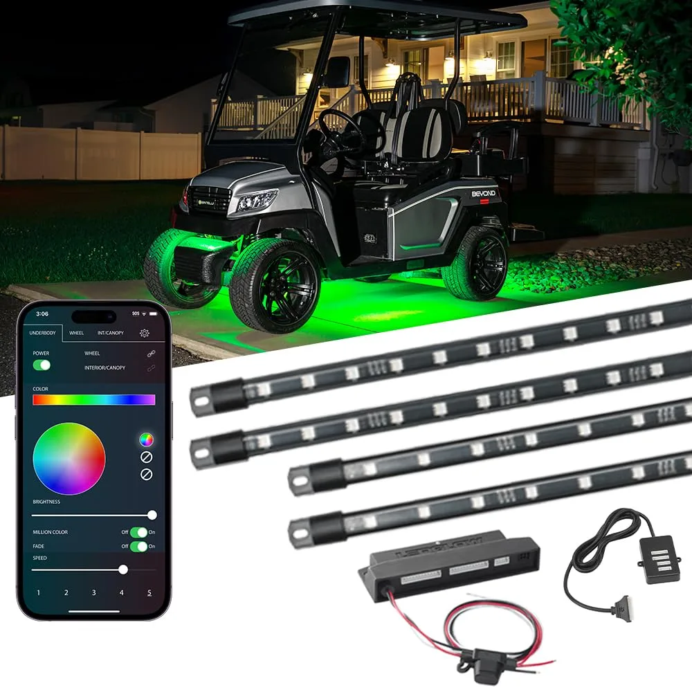 LEDGlow LU-GC-MBT40 Bluetooth Golf Cart Underglow Kit