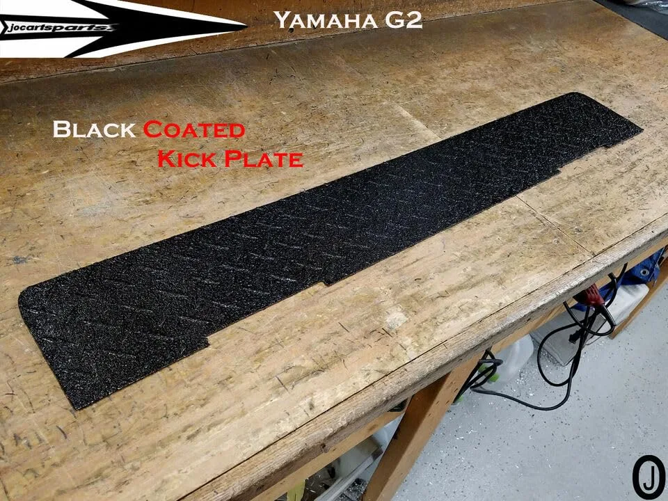 Yamaha G2/G9 Black Coated Aluminum Kick Plate image 2