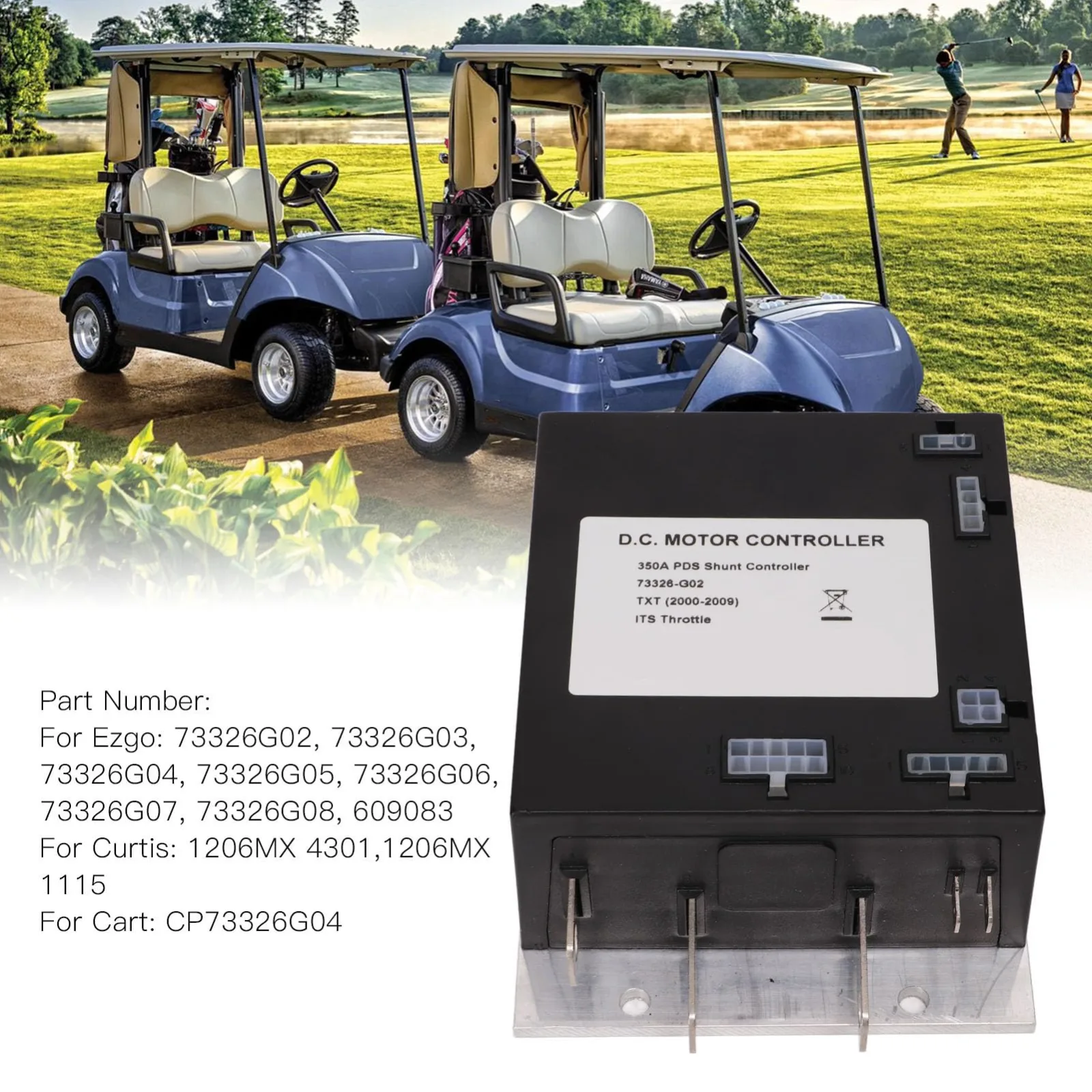 Uxsiya 36V 350A Controller for E-Z-GO TXT Golf Carts image 3