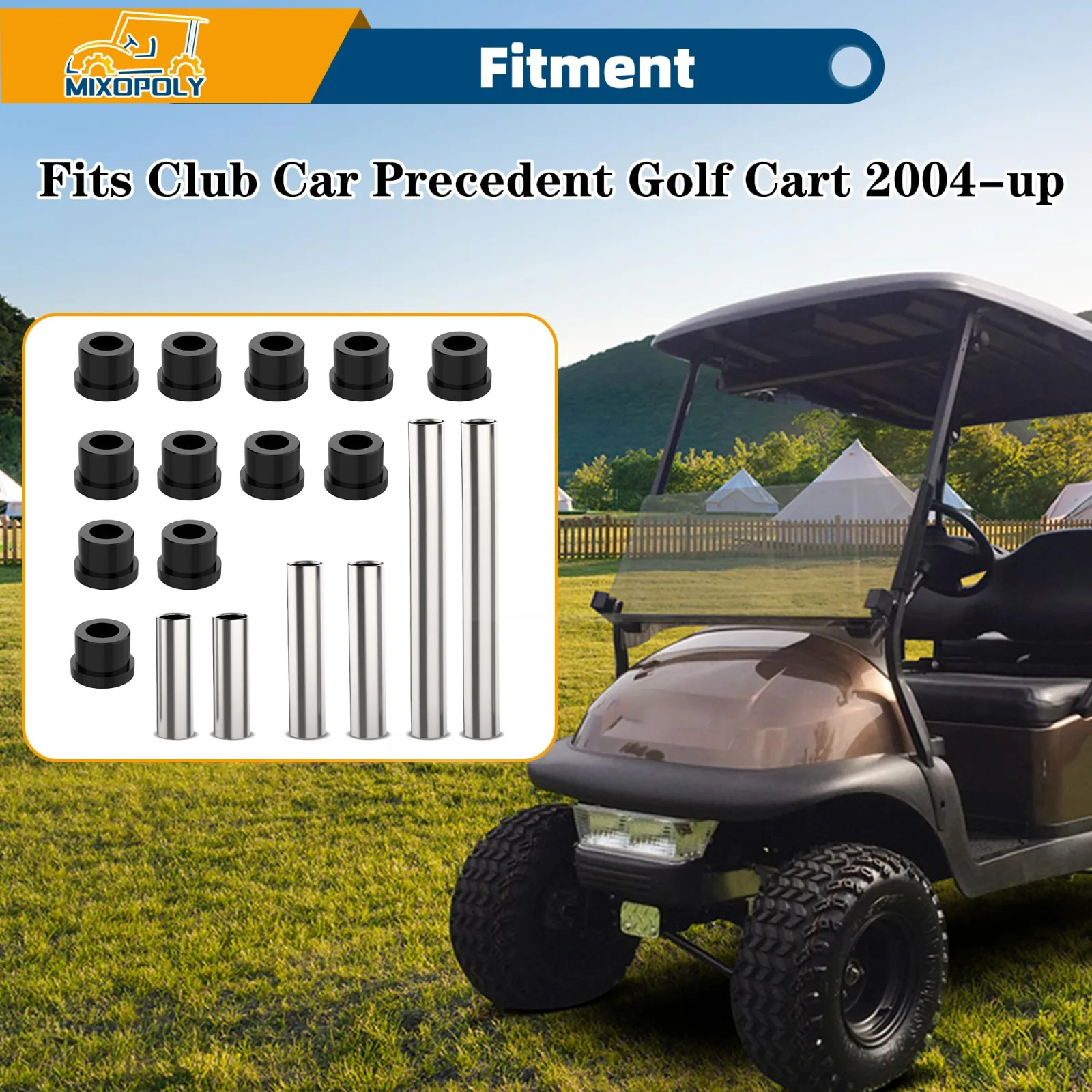 Mixopoly Club Car Precedent Front Suspension Bushing Kit image 3