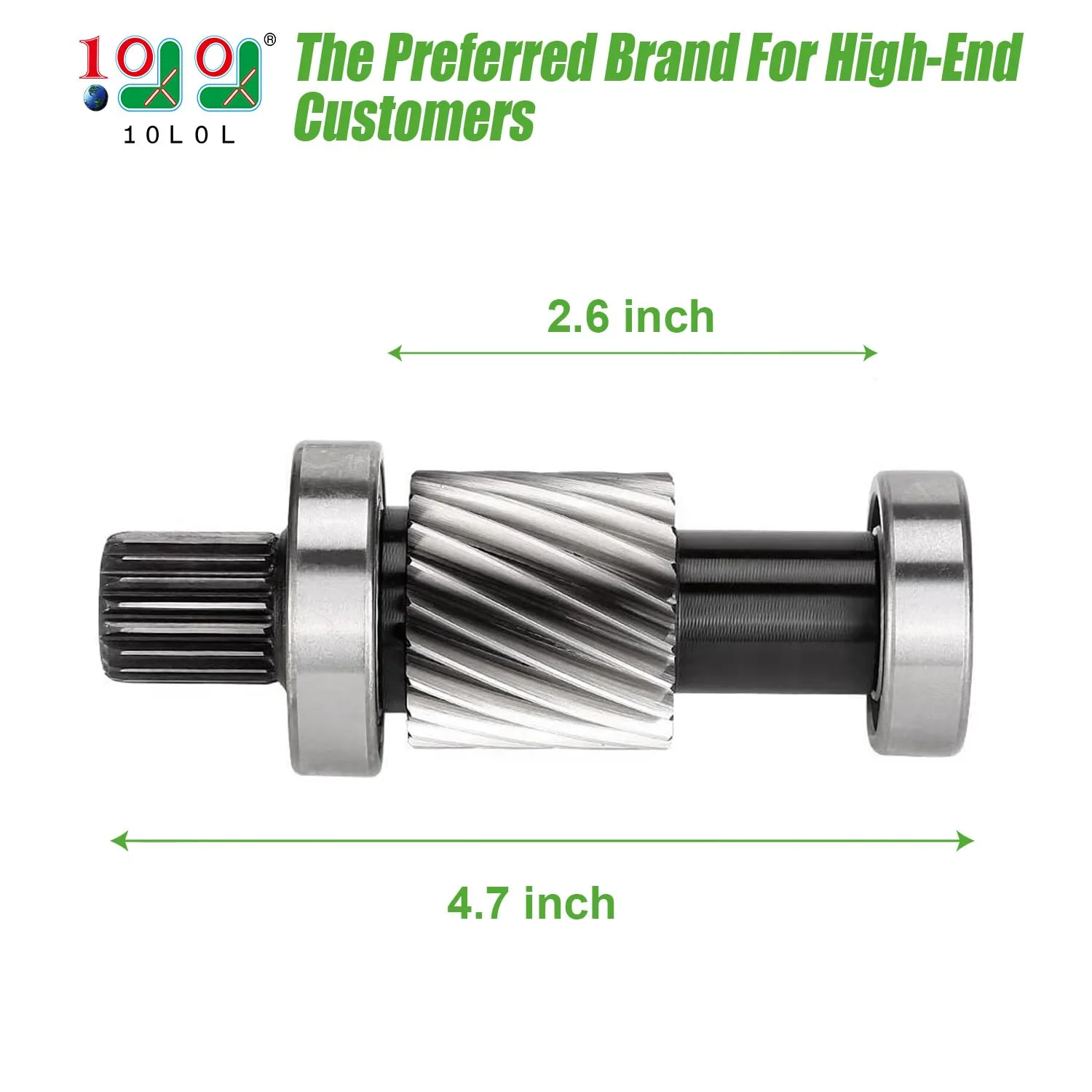 10L0L Input Shaft Kit for EZGO TXT & Medalist 1994-up, Marathon 1988-1994 Electric Golf Cart, 21 Tooth Spline Gear 1.5" Diameter, OEM# 28095G01 28095-G01 26926G01 26926-G01 612556 image 2