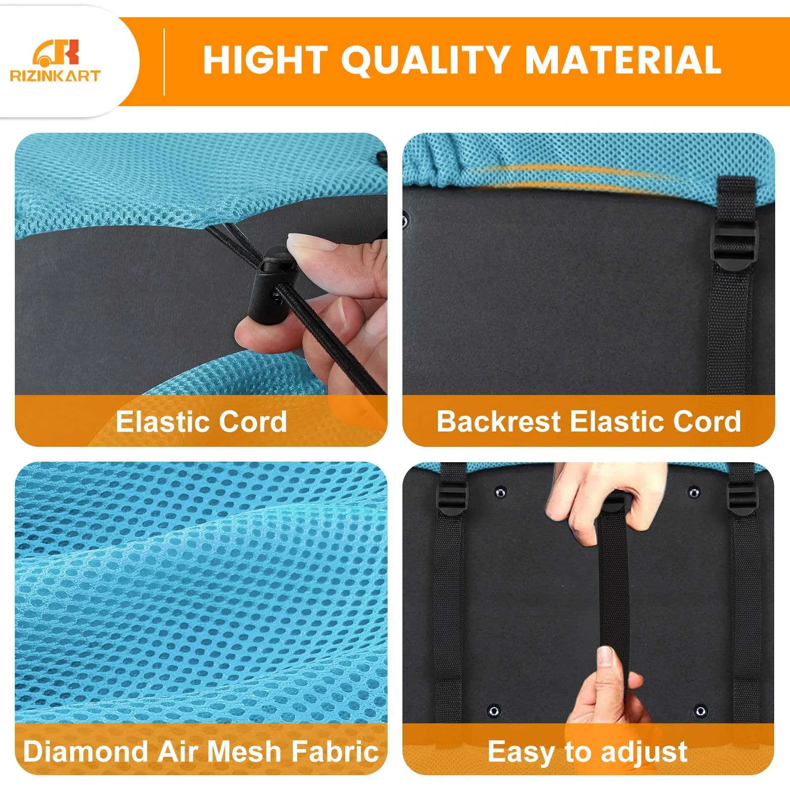 RIZINKART Front Seat Covers for Yamaha and Club Car DS image 4