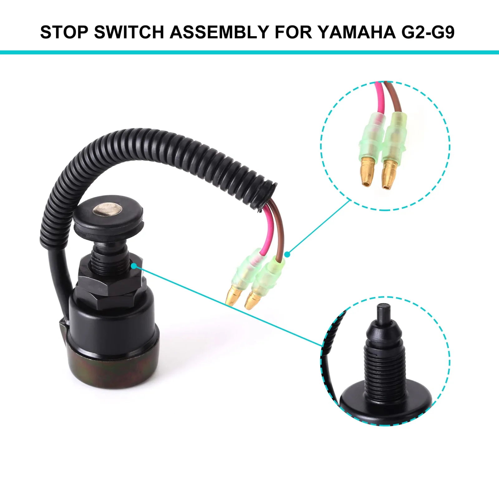 10L0L Stop Switch for Yamaha G2 G8 G9, J41-82550-02 image 3