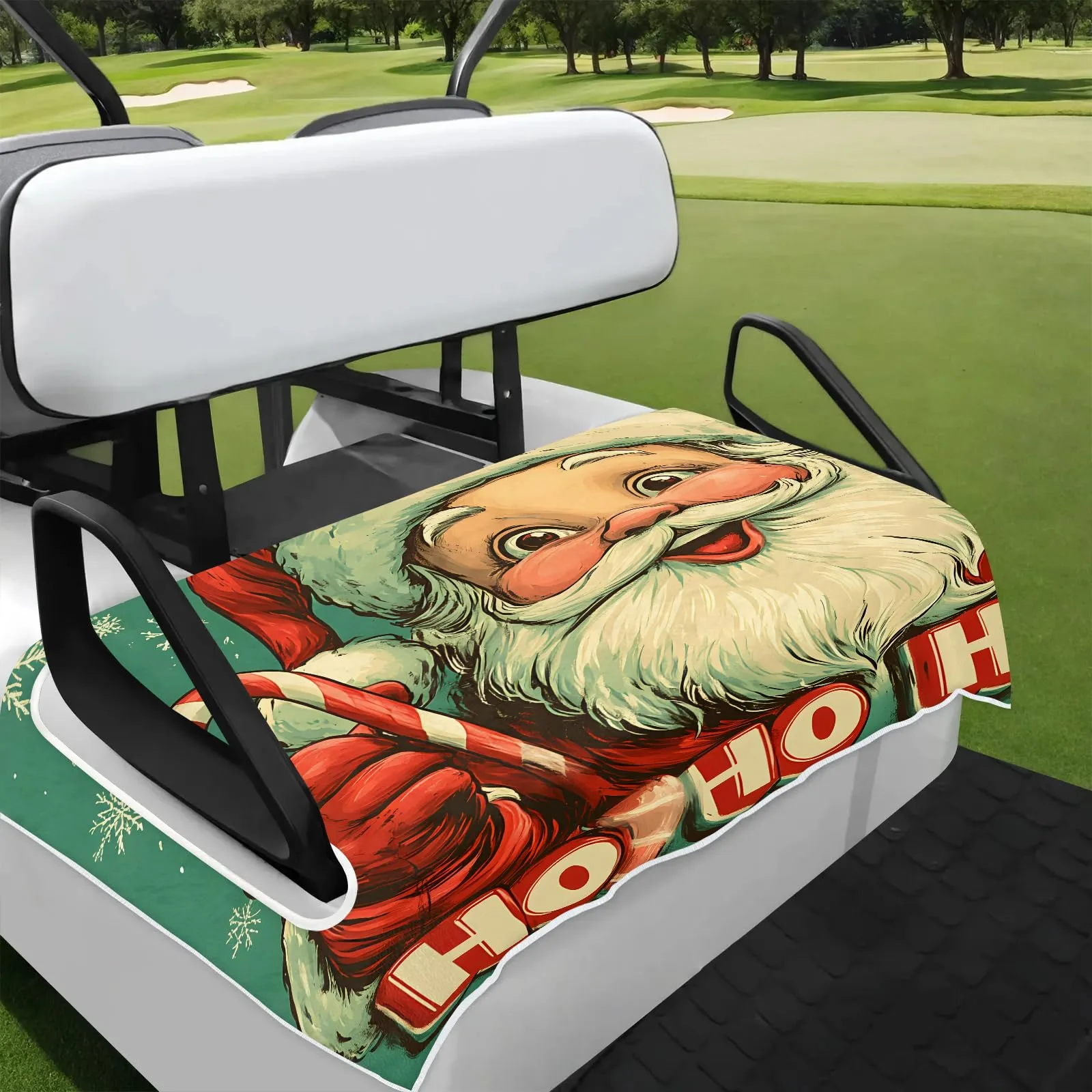 Tiveruda Golf Cart Seat Cover Blanket for Double Seats