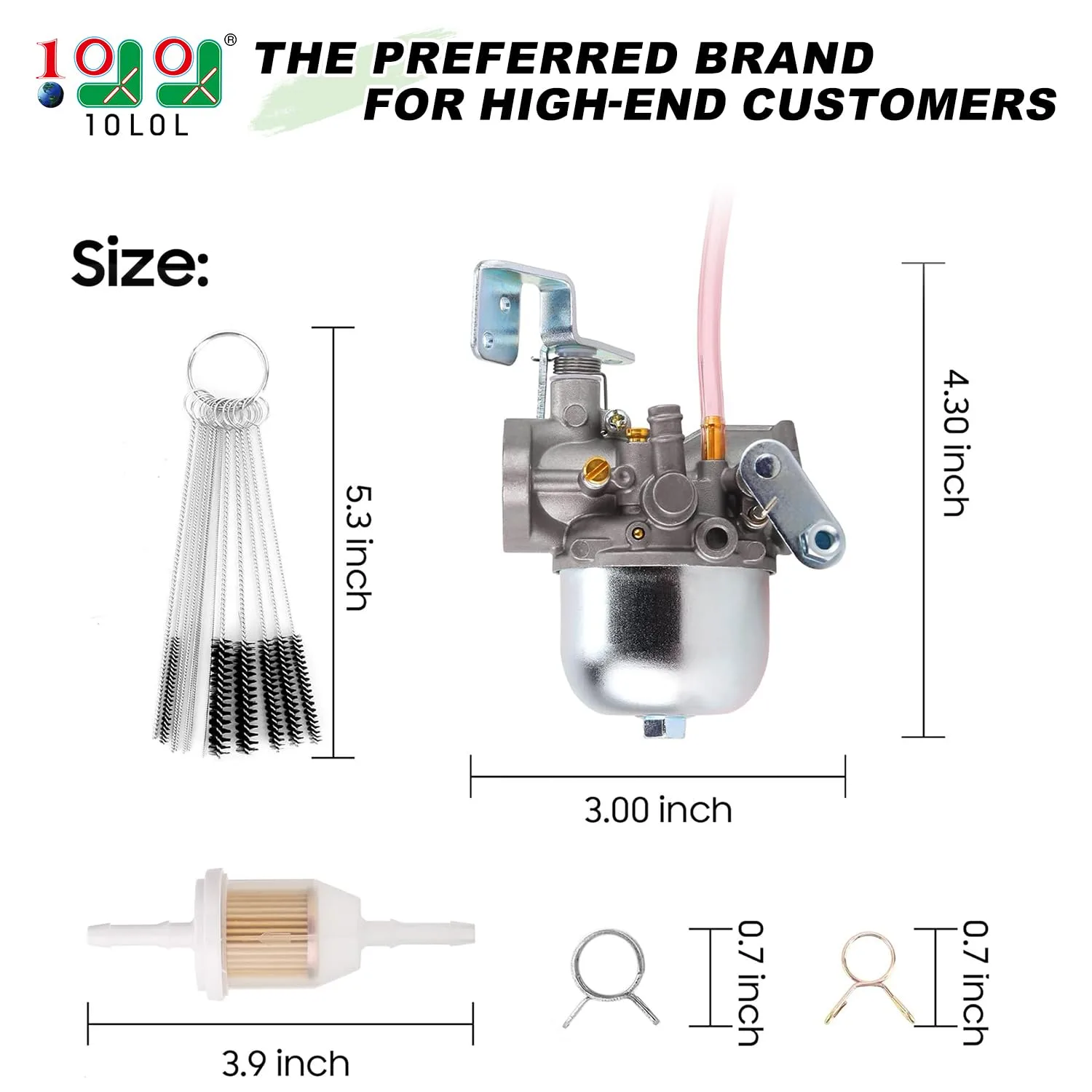 10L0L Carburetor Kit for E-Z-GO Marathon 2-Stroke Gas image 2