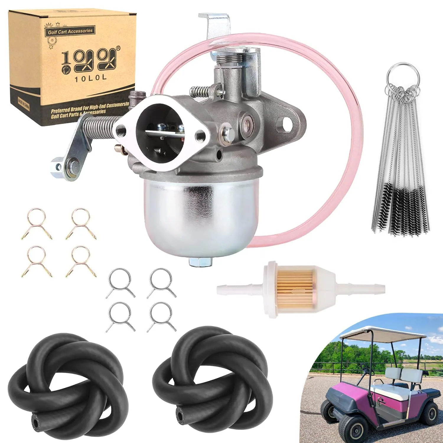 10L0L Carburetor Kit for E-Z-GO Marathon 2-Stroke Gas