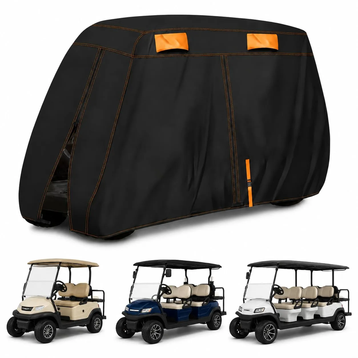 RJAHDNC Golf Cart Cover for Yamaha G14E Ultima Electric 1995-1996