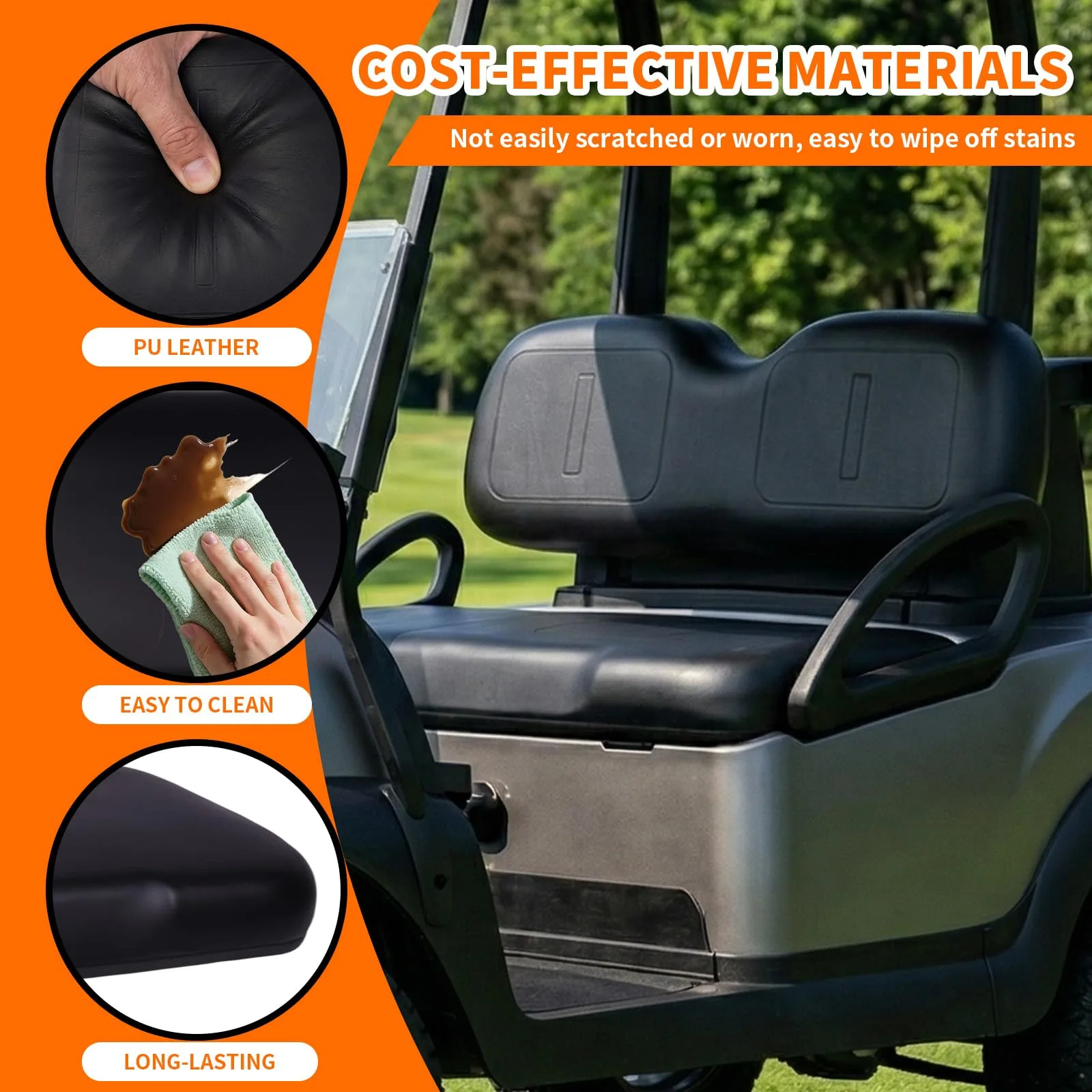 Hubxinly EZGO TXT Medalist Front Seat Cushion Set image 3