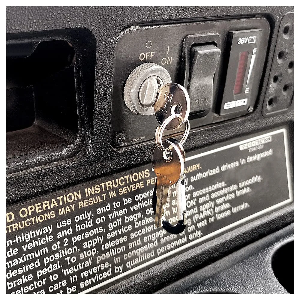 10L0L E-Z-GO Golf Cart Ignition Keys 00164+00514-B-6 image 2