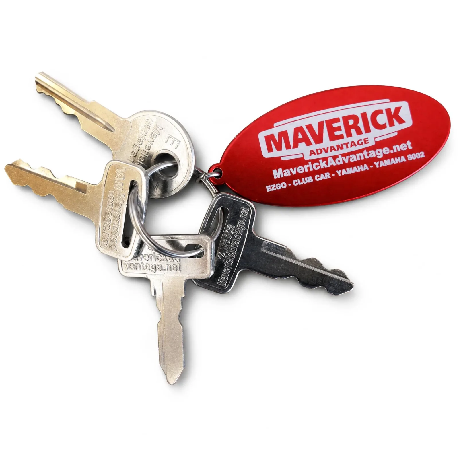 Mav Golf Cart Ignition Key Set for EZGO, Yamaha and Club Car