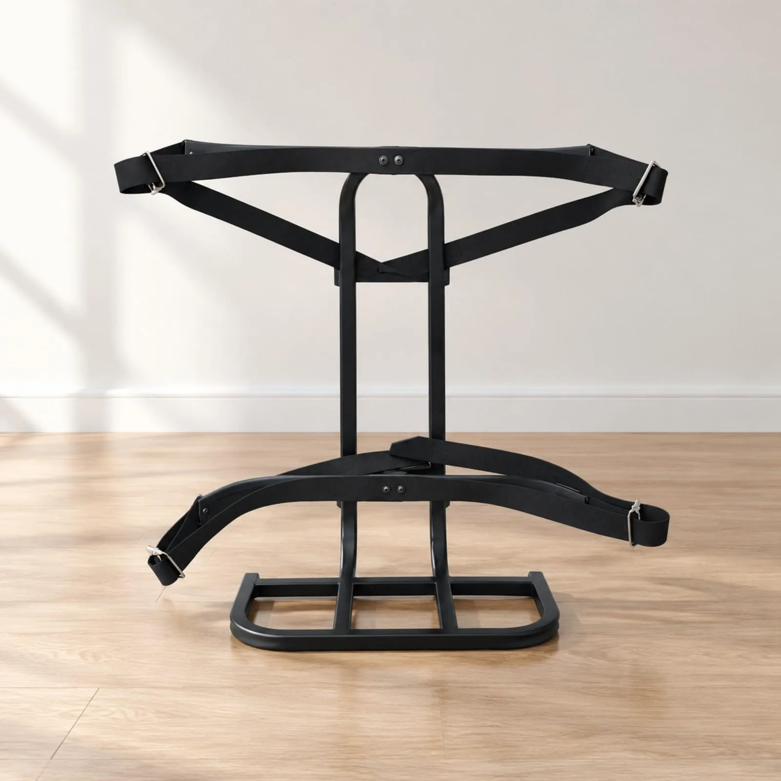 NonMiFyR Foldable Iron Golf Bag Holder Rack with Straps - 3000442888430054168490 image 2