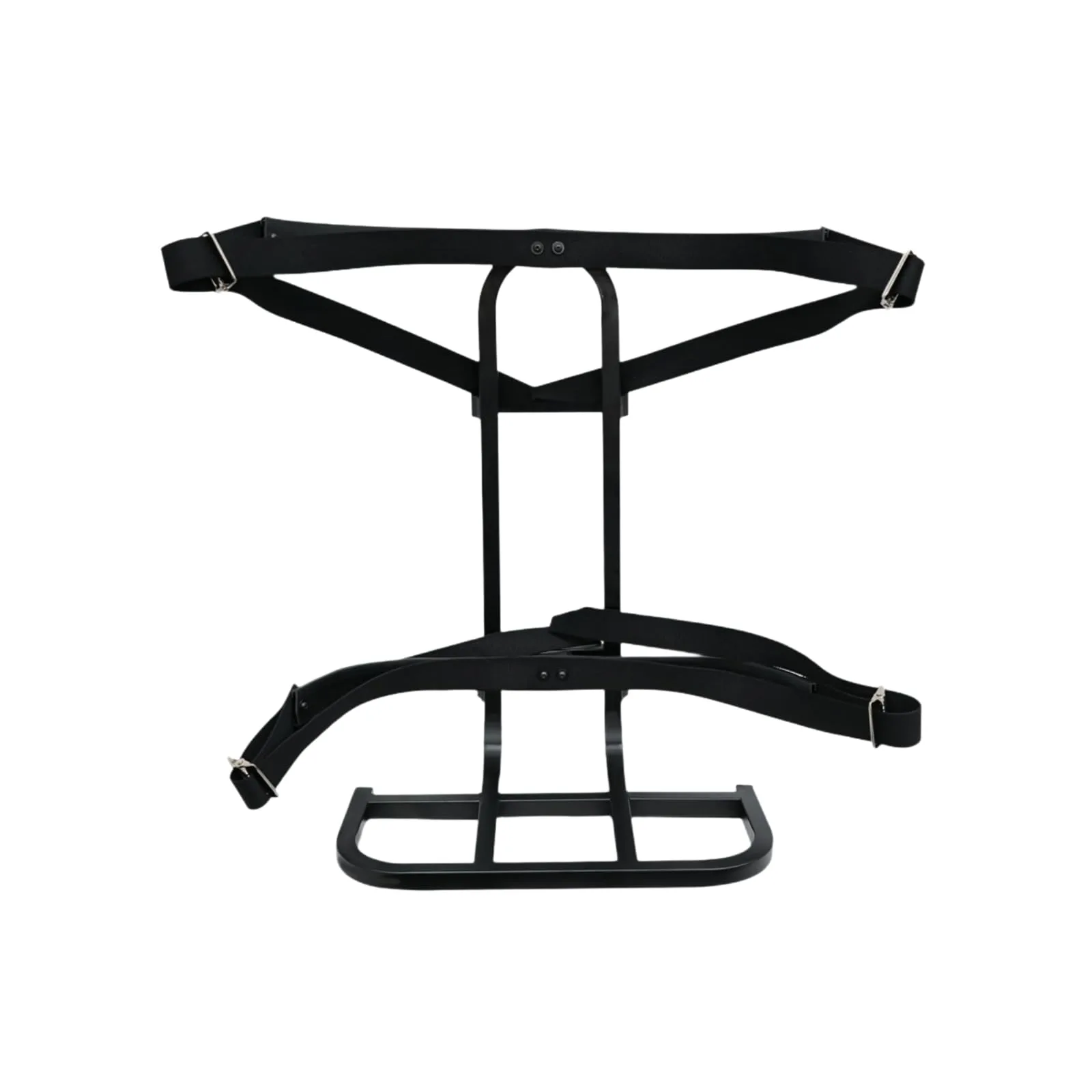 NonMiFyR Foldable Iron Golf Bag Holder Rack with Straps - 3000442888430054168490