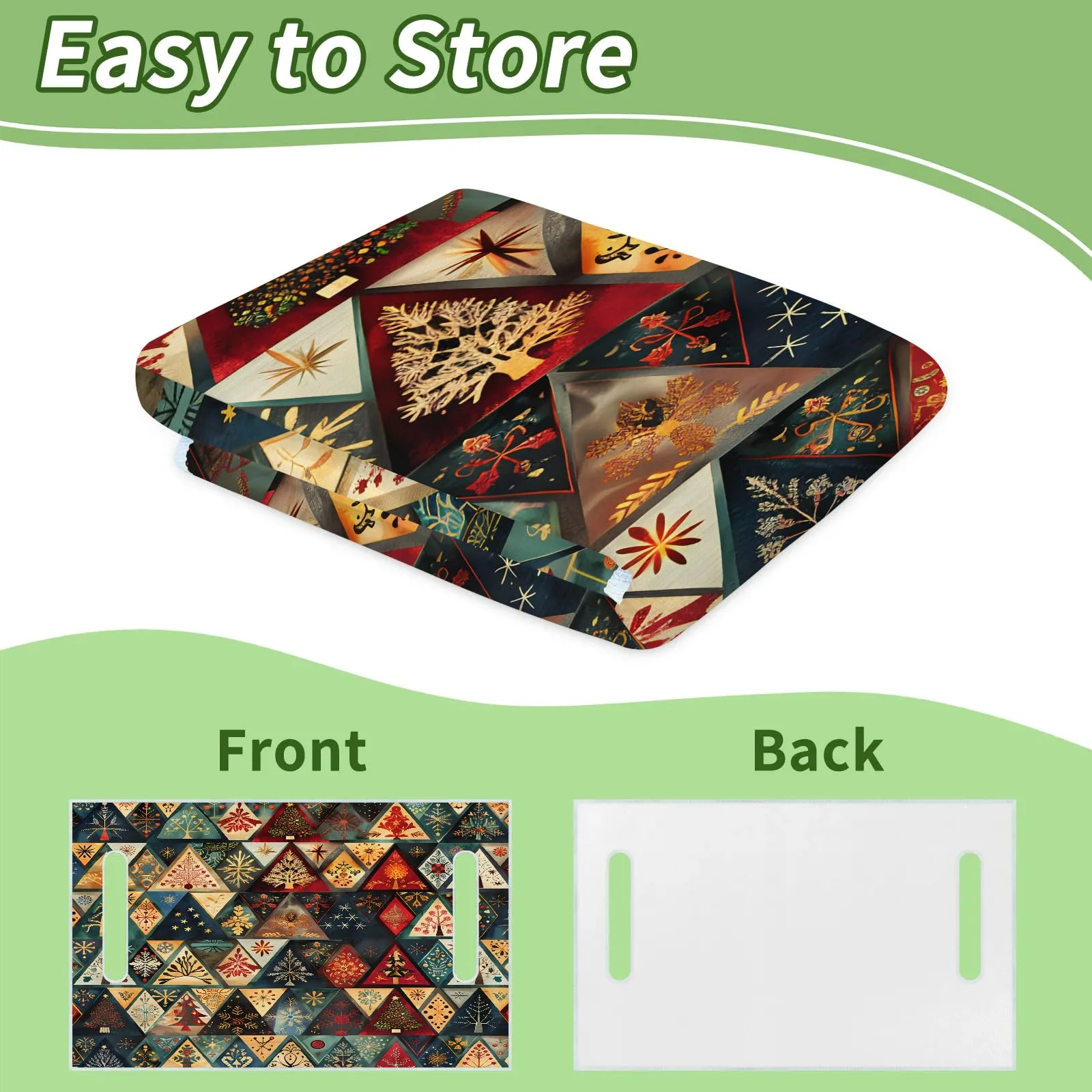 Tiveruda Christmas Golf Cart Seat Cover, 51 x 31 Inch image 4