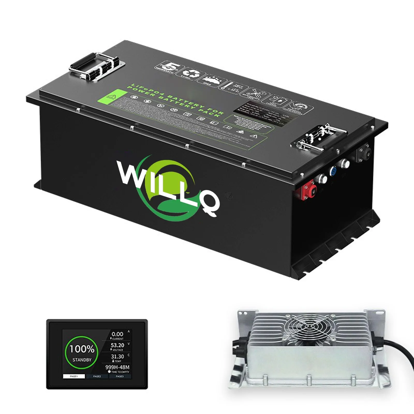 WILLQR 72V 105Ah Golf Cart Lithium Battery
