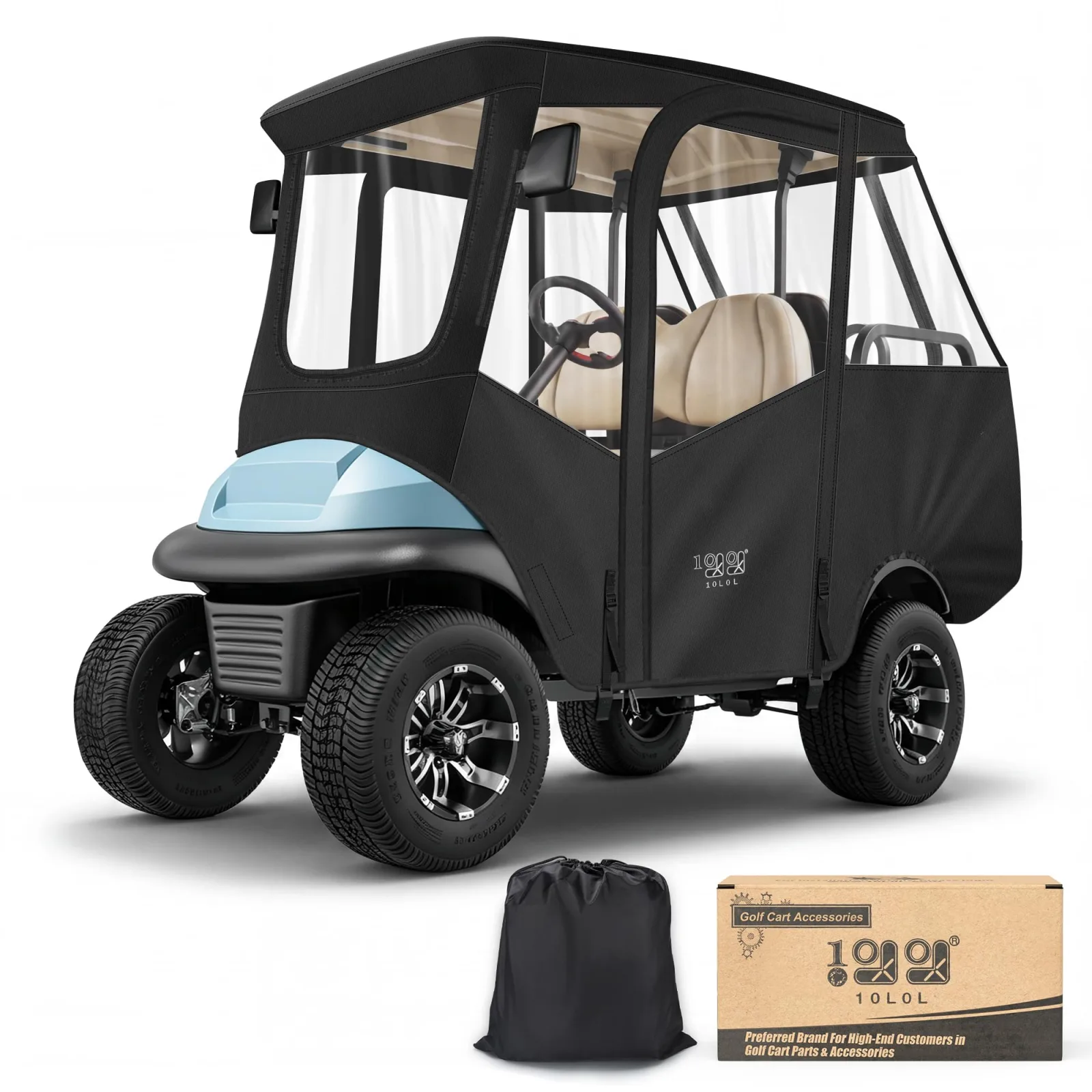 10L0L Golf Cart Enclosure for Club Car Precedent and Tempo
