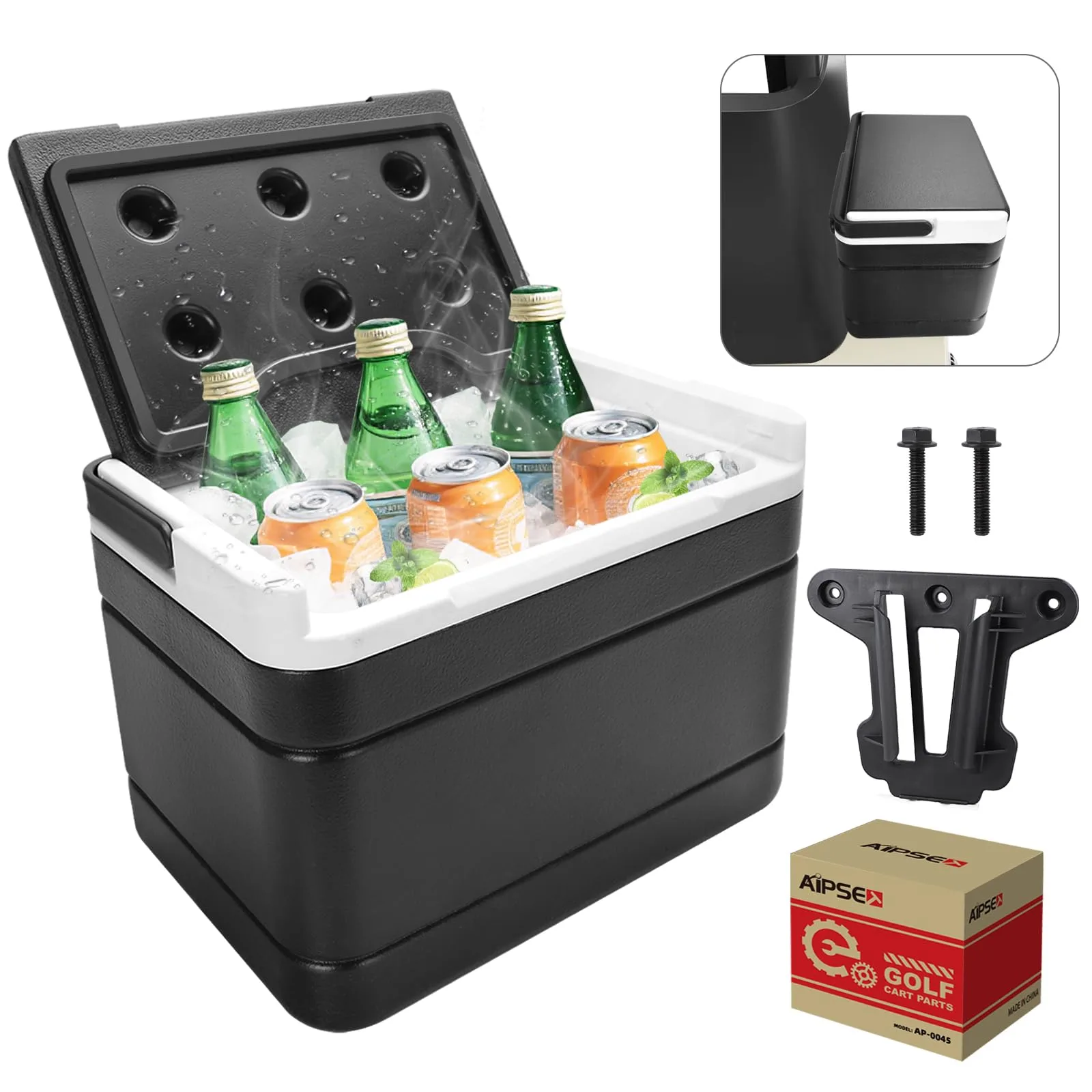 AIPSET 6L Golf Cart Cooler Box AP0618 — Fits Club Car Precedent/Tempo/Onward